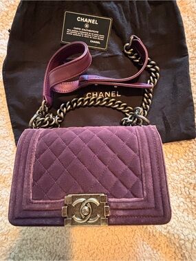 CHANEL LE BOY Mini Bag with Chain Strap